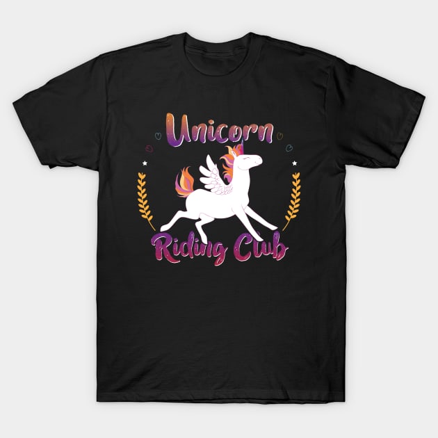 Girls Unicorn Riding Club - Gift Funny Girls Horse Riding Unicorn T-Shirt by giftideas